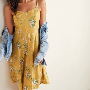 Printed fit and flare cami mini dress